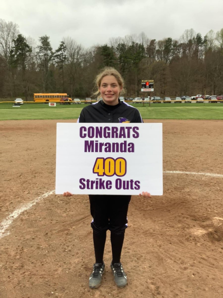 Miranda Biles (@mirandabiles) on Twitter photo I reached 400 career strikeouts tonight! I want to thank my catchers, coaches, teammates and parents who have been a part of this amazing journey! <a href="/TEPremierHammer/">Thunder Elite Premier 16u Hammer</a> <a href="/OilerPride22/">Jeff Steiner</a> @jhs_muskie <a href="/MikeMuhleisen/">Mike Muhleisen</a> I reached 400 career strikeouts tonight! I want to thank my catchers, coaches, teammates and parents who have been a part of this amazing journey! <a href="/TEPremierHammer/">Thunder Elite Premier 16u Hammer</a> <a href="/OilerPride22/">Jeff Steiner</a> @jhs_muskie <a href="/MikeMuhleisen/">Mike Muhleisen</a>
