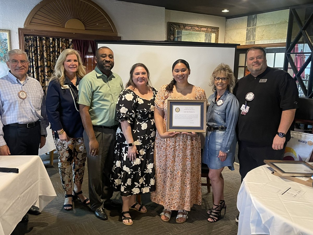 Congratulations to Lorelai “Rory” Monkman Lou for being selected as April’s Lewisville Noon Rotary Student of the Month! @LVRotary