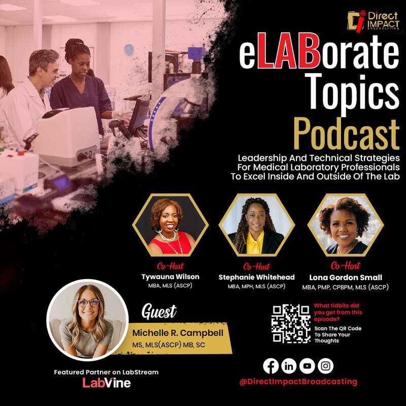 Michelle is an ASCP-certified Specialist in Chemistry (SC), Medical Laboratory Scientist (MLS), and Technologist in Molecular Biology (MB).

Listen to the full episode: Episode 20 - A 'FYI' on LDTs (featuring Michelle Campbell)
▸ lttr.ai/AR067

#Leadershiptidbits