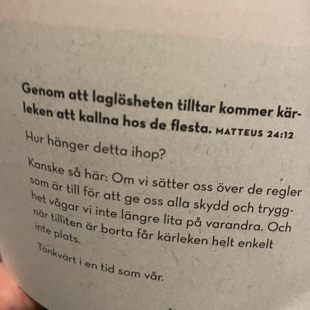 Dagens sanning.