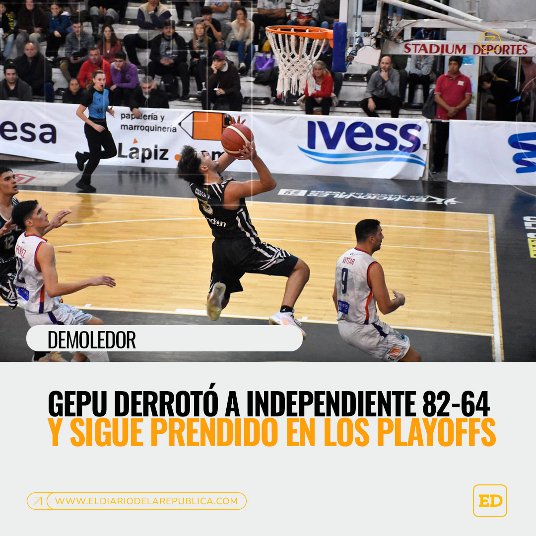 El Diario de la República (@eldiariorep) on Twitter photo 🏀GEPU le hizo sentir su localía a Independiente de Santiago del Estero con un aplastante 82-64.
👉Los dirigidos por Gustavo Morla demostraron estar a la altura en un partido clave. El "Lobo" cumplió y pasó de ronda.
<a href="/GepuBasket/">GepuBasket</a> 🏀GEPU le hizo sentir su localía a Independiente de Santiago del Estero con un aplastante 82-64.
👉Los dirigidos por Gustavo Morla demostraron estar a la altura en un partido clave. El "Lobo" cumplió y pasó de ronda.
<a href="/GepuBasket/">GepuBasket</a>