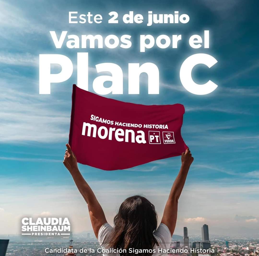 Este 2 de junio Plan C

#VotaTodoMorena #SigamosHaciendoHistoria