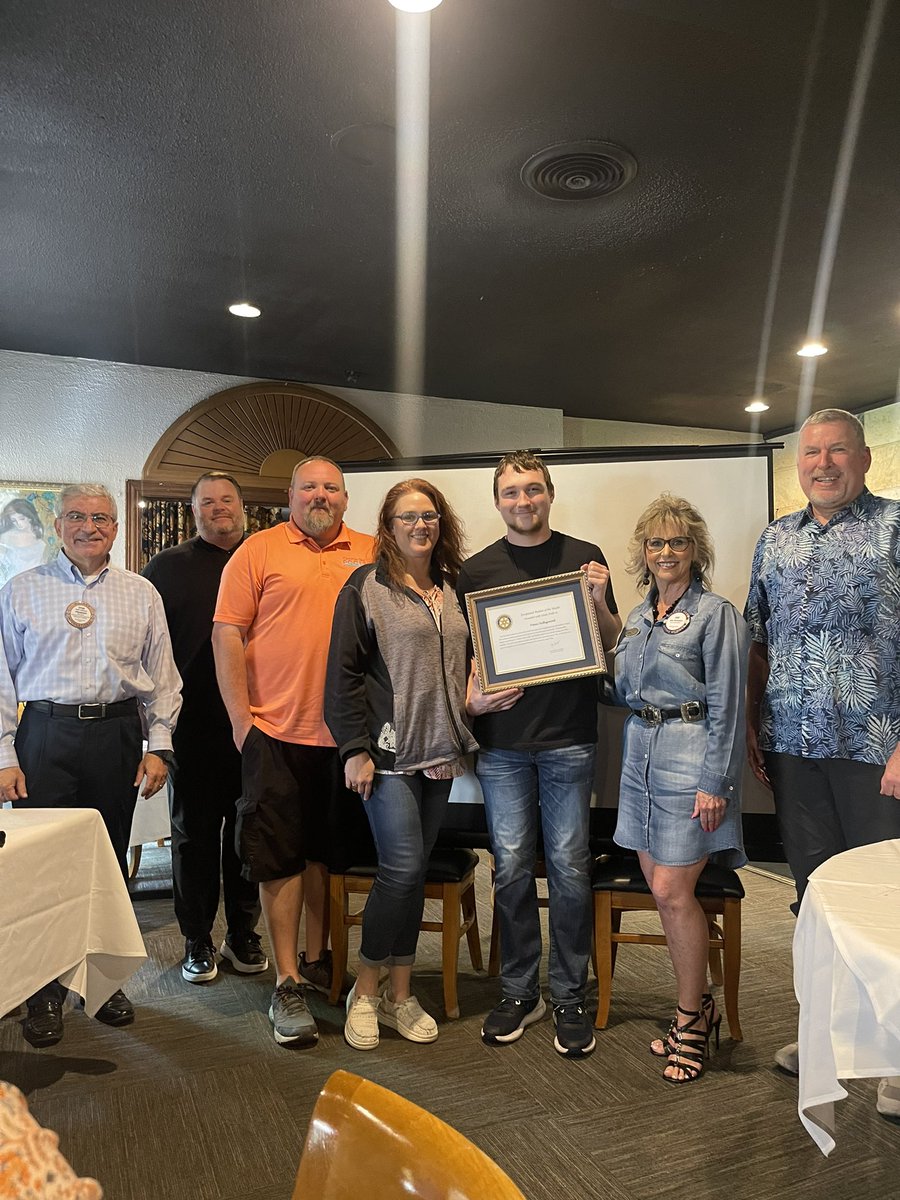 Congratulations to Triston Hollingsworth for being selected as the Lewisville Noon Rotary Exceptional Student of the Month for April! @LVRotary