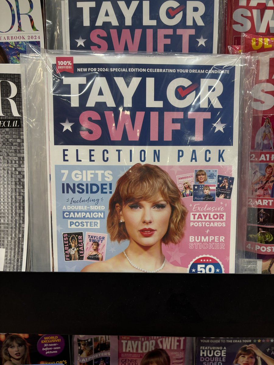 MercedesOhlen's tweet photo. hard time for journalism…. I just got laid off from Taylor Swift Election Pack magazine :( https://t.co/gxFcBOJPim