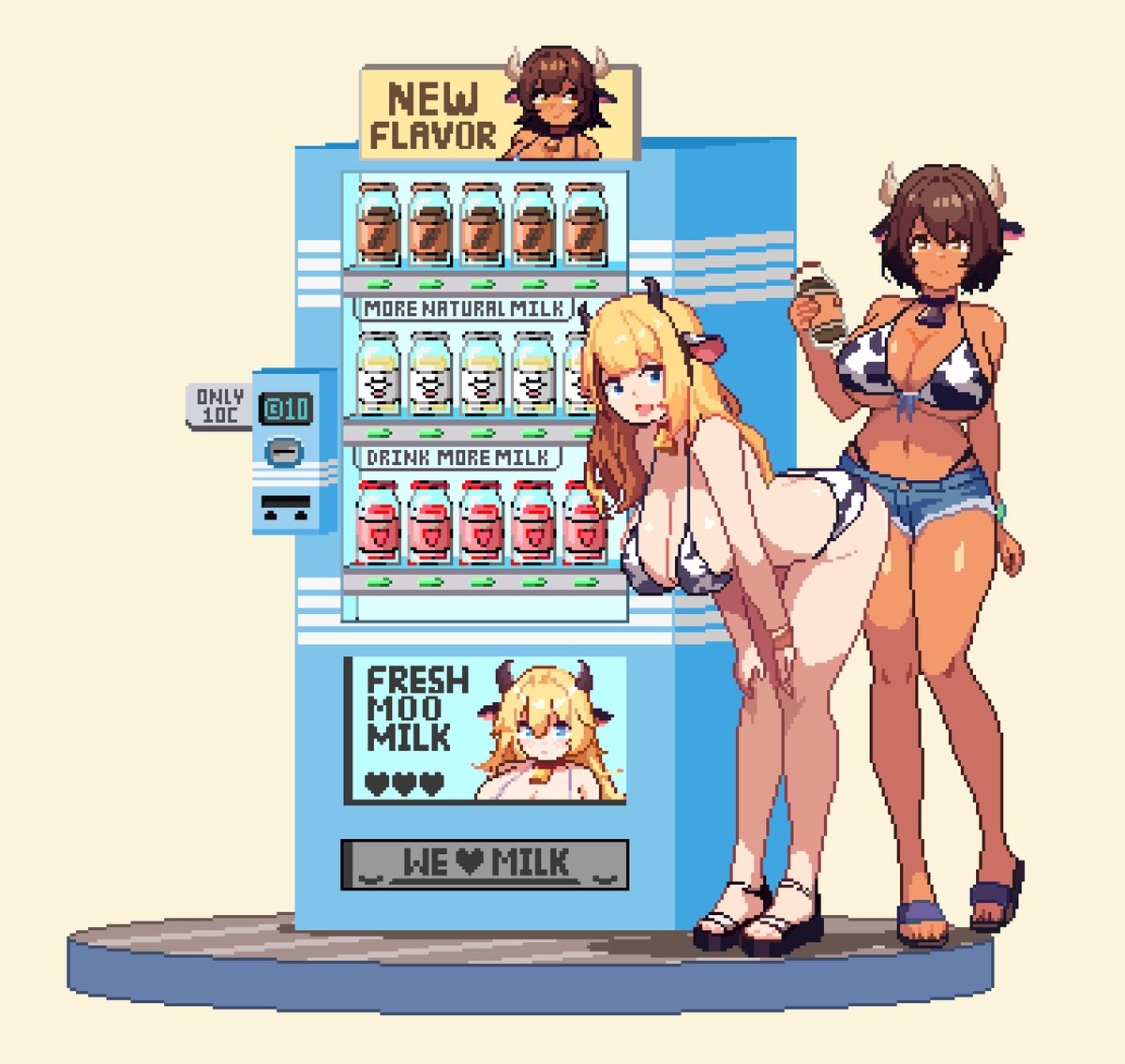 I have heard your votes!!
vending machine pixel art
#Pixelart #ドット絵