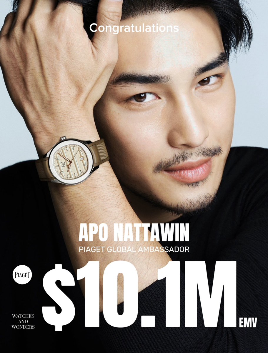 ยินดีด้วยคร้าบน้อนโปคนเก่ง😍

APO NATTAWIN PIAGET GLOBAL AMBASSADOR

#ApoPiagetGlobalAmbassador
#APOPiagetWWG2024
#PiagetxApo #ApoNattawin 
#PiagetSociety #Piaget150 
#MaisonOfExtraleganza
#watchesandwonders2024