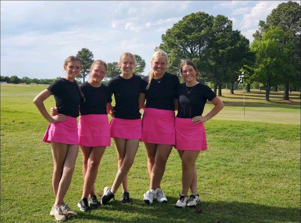 Lady Warrior Golf is headed to STATE!  The State Tournament will be next Monday &amp; Tuesday  (April 29 &amp; 30)at Lincoln Park East in OKC.

Congratulations!
Stevie Haynes
Arlie Wilson
Neali Beller
Addy Larman
Taylan Elliott
