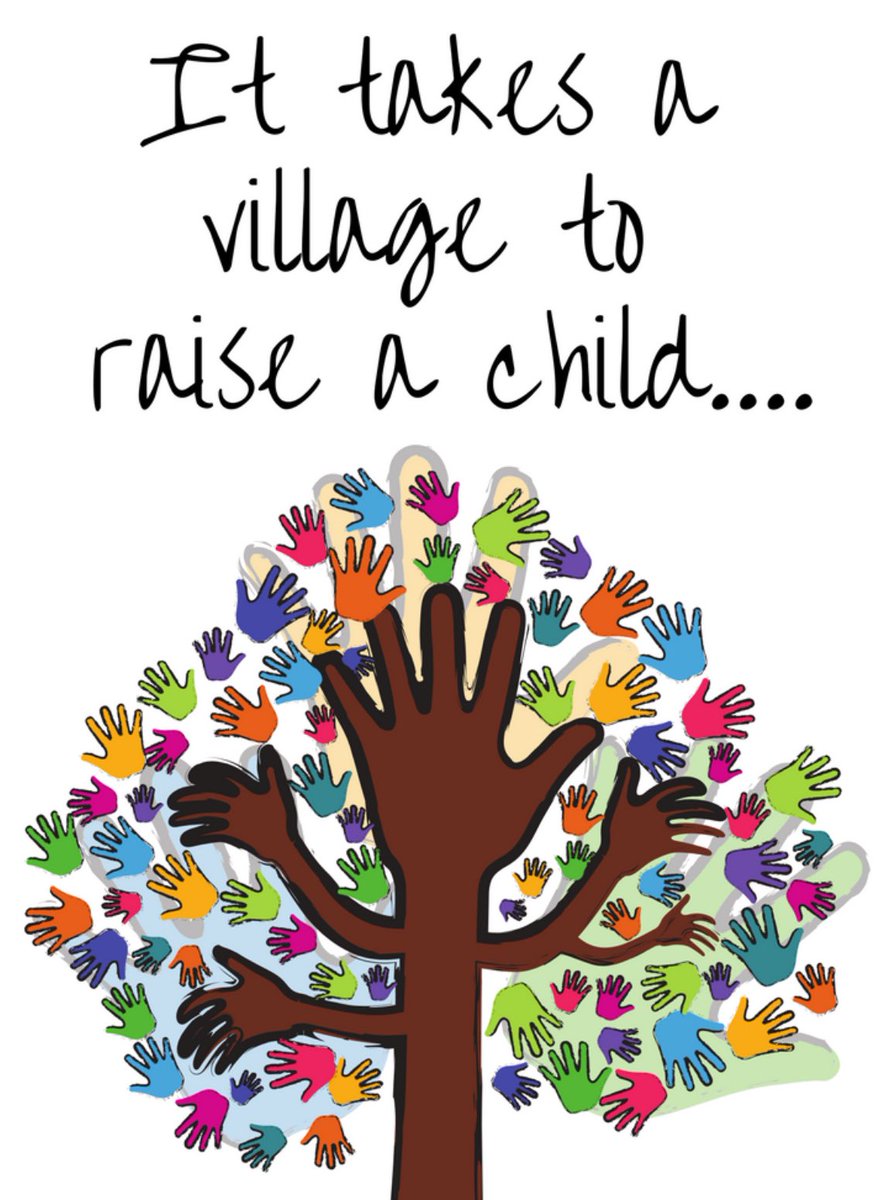 It takes a village to raise a child” is an African proverb that emphasizes the importance of community support & collaboration in raising a child. The proverb suggests that an entire community of people, must work together to provide a safe and healthy environment for children!