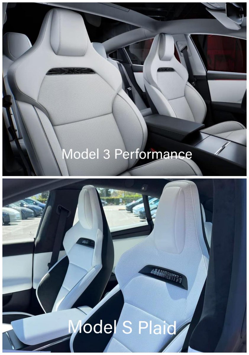 Sports seat mana yg paling lawa? Tesla Model S Plaid or Tesla Model 3 Performance