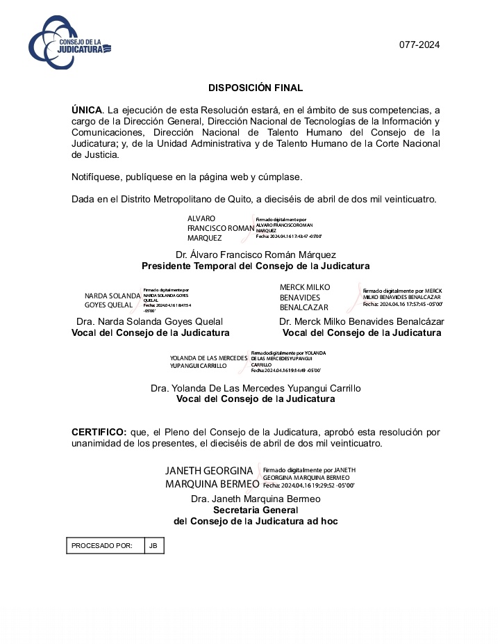No sabe el Dr. Álvaro Román que esta señora era coordinadora del despacho de Correa? No le importa? Ya se rindió? Perdieron la consulta y él los premia!