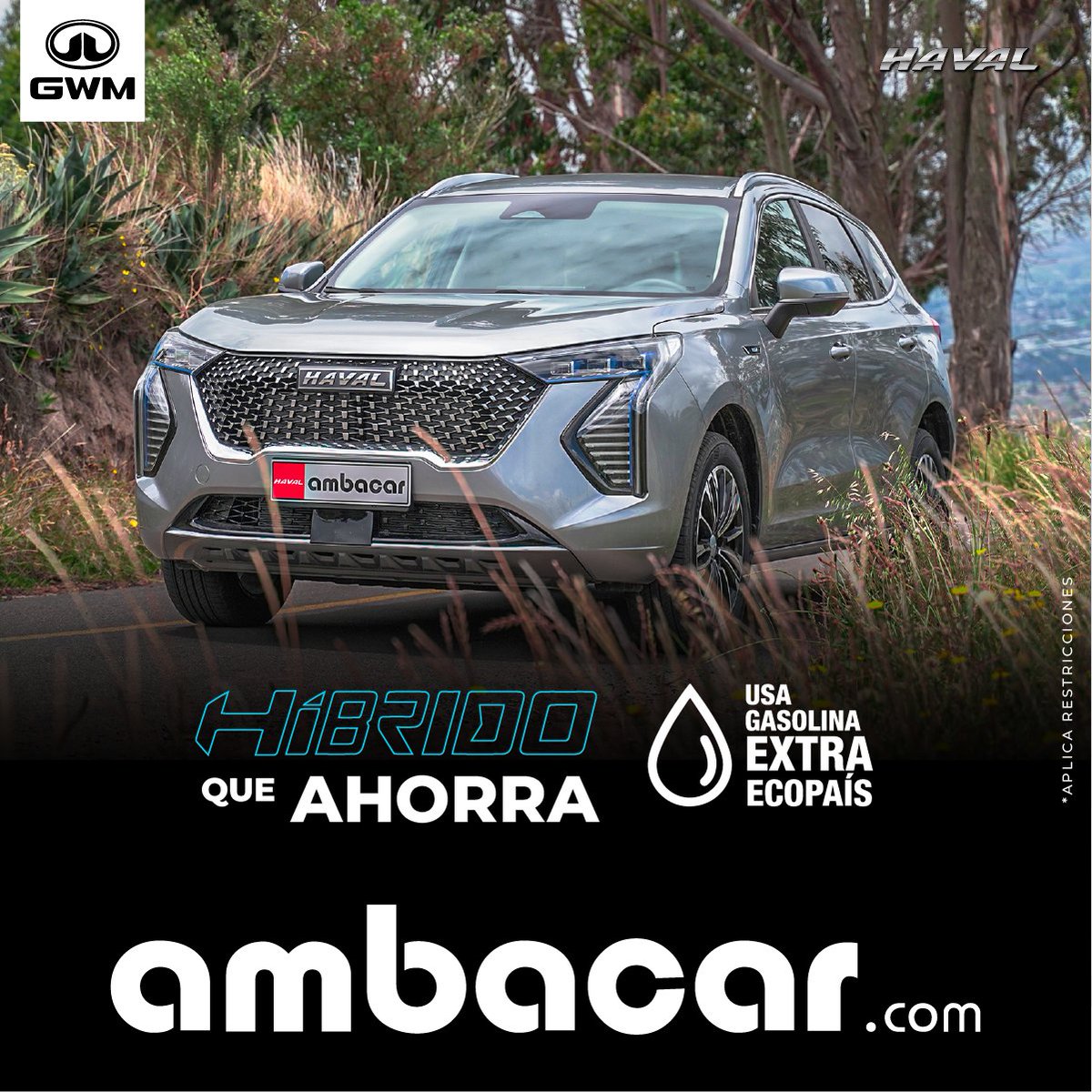 Con HAVAL H2 Jolion Híbrido, la vida te será más divertida y emocionante, con una conducción #EcoFriendly⚡
bit.ly/CotizarAmbacar  

#Ambacar #Haval #HavalHíbridos
