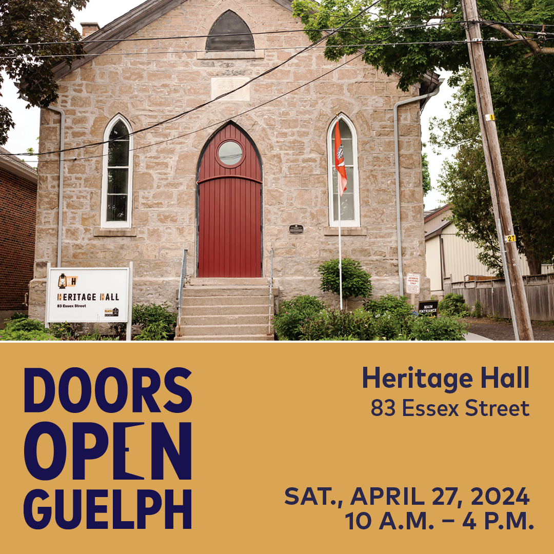 Join us this Saturday for Doors Open Guelph. Visit the Heritage Hall between 10 AM and 4 PM. See the full list of sites and plan your visit here: guelph.ca/living/arts-an… #Guelph #DoorsOpen #DoorsOpenOntario #Tour #Community @ONheritage
