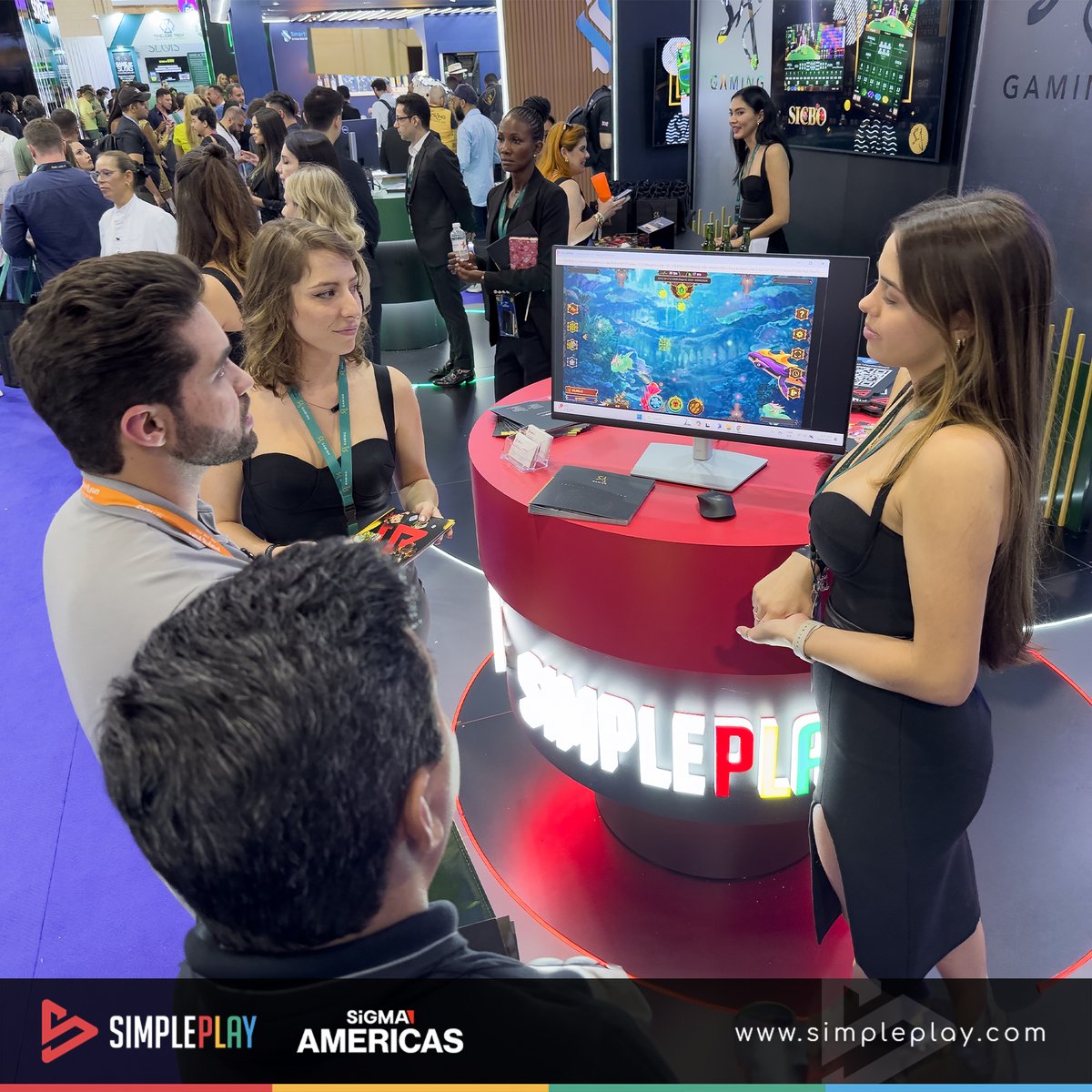 simpleplaycom's tweet image. It has been a very busy day for SimplePlay!

We have met a lot new and friendly faces, and made a lot of plans and deals!

Looking forward to seeing you tomorrow at C105!

#SimplePlay #SlotGames #FishingGames #TableGames #SiGMAAmericas #SiGMA2024