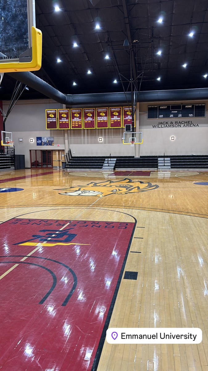 Had such a great time at Emmanuel University! Great environment, great school, mostly, GREAT PEOPLE! Thanks to Coach Rosene, Coach Graham, and of course Coach Paul! So thankful for the opportunity! #GoLions