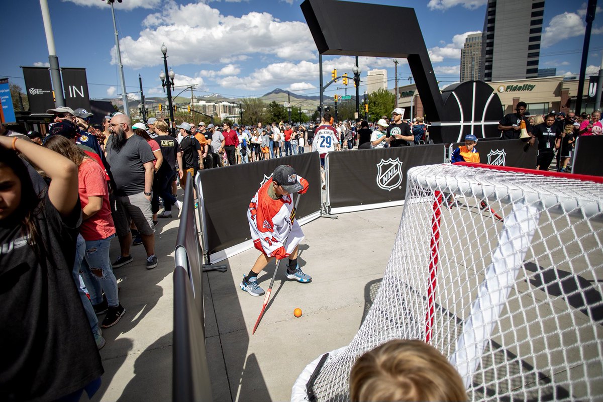 Salt Lake City and Utah showed up today for our new @nhl players. You showed up LOUD and with so much heart!!! I think it’ll be a day none of us will soon forget—especially the young fans and athletes. #NHLinUtah