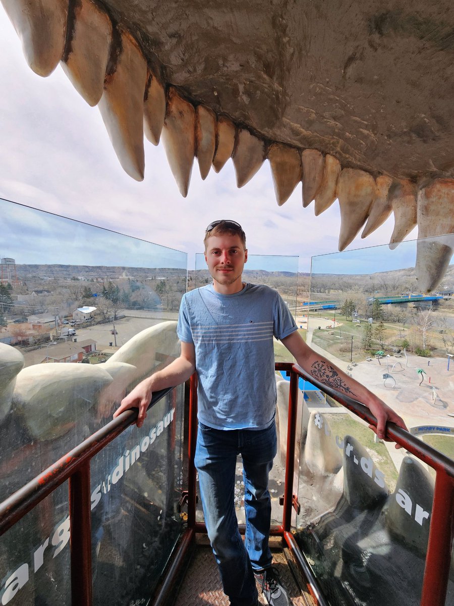 First adventure today! My fiancé  surprised me! He reproposed in the Dino mouth at the top of the world's largest dinosaur 
With my once engagement ring that was redone to be my wedding band