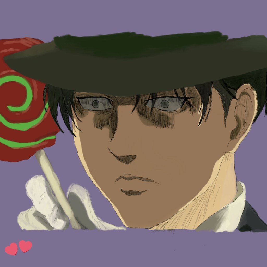 bbMisamisa's tweet photo. day 3: Lollipop
FINALLY GOT TO POST LEVI WEEK ART two versions with and without shading
#leviackerman #LeviWeek #aotfanart #AttackOnTitan @LeviWeek https://t.co/9cL3sbpDvg