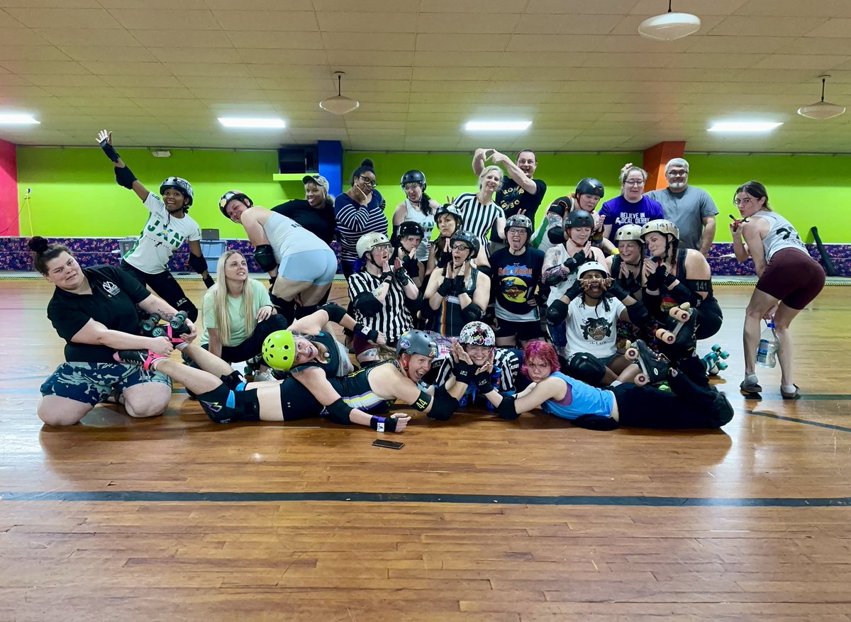 Scrimmaged tonight with the team in Monroe, LA. Feels good to be back at it! #rollerderby #jxnrollerderby