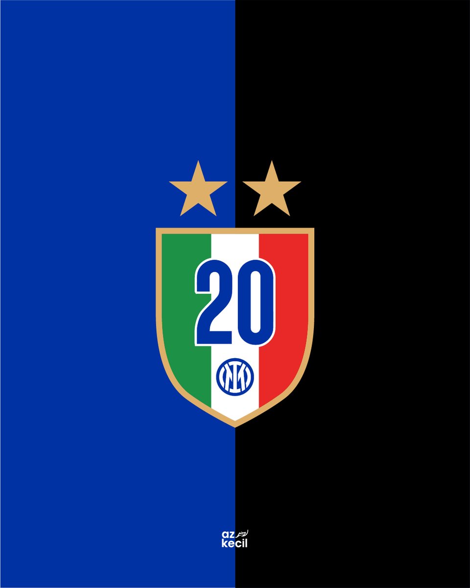 zainudyn's tweet image. Inter Milan Scudetto 2023/2024

#mulaiajadulu #desain #bola #inter #scudetto