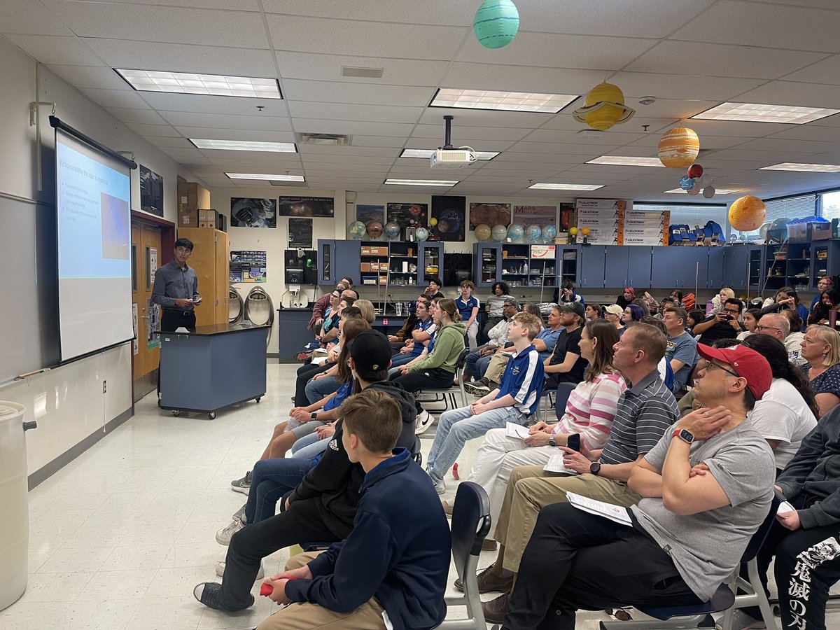 Tonight was a celebration of the learning of students in the academies of Geoscience, Animal Health and Medical Professions. These students presented projects to showcase their learning. Can’t wait to see what they do in the future! 🦅 <a href="/JasonHermanON/">Jason Herman</a>
