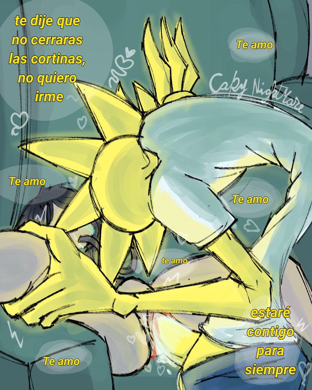 Capy (+18NSFW content) on X: Sorry, I couldnt help it. MrSun  astrophilia noncon sexualasault Fanart lxlicon forced bigdick  Mrsunxgirl forcedkiss vaginalsex possessivesex yandere (?)  bulgingbelly virginitylost digitalart rule34 https ...