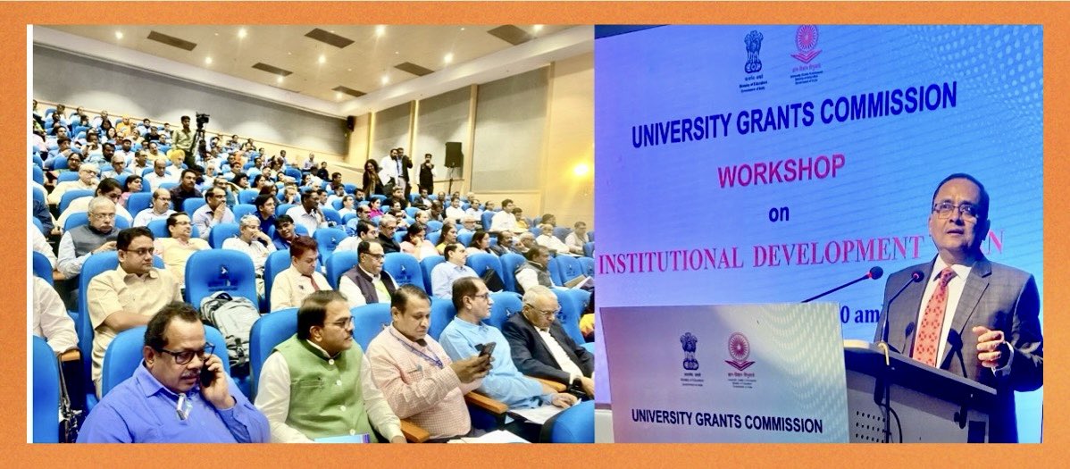 Glad to have worked as Member @UGC_India/@EduMinOfIndia committee for #InstitutionalDevelopmentPlan for universities, chaired by @nskalsi, @NCVETIndia. Addressed >200 Vice Chancellors at UGC’s workshop chaired by @mamidala90 & K Sanjay Murthy, Secretary-HE, GoI at @MSDESkillIndia