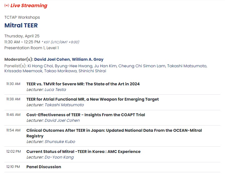 Zill_cardio's tweet image. #TCTAP2023
#OnAirNOW

💥 #TCTAP Workshop on Mitral #TEER

@summitmd_cvrf #CardioTwitter