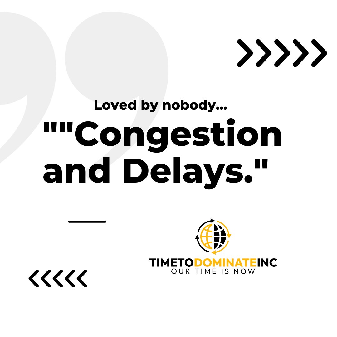 I Love Congestion and Delays says nobody ever!

Our Transportation Infrastructure is vital to the growth of our economies. 

#TimetoDominateInc #Infrastructure #infrastructuredevelopment #Transportation #GrowingEconomies