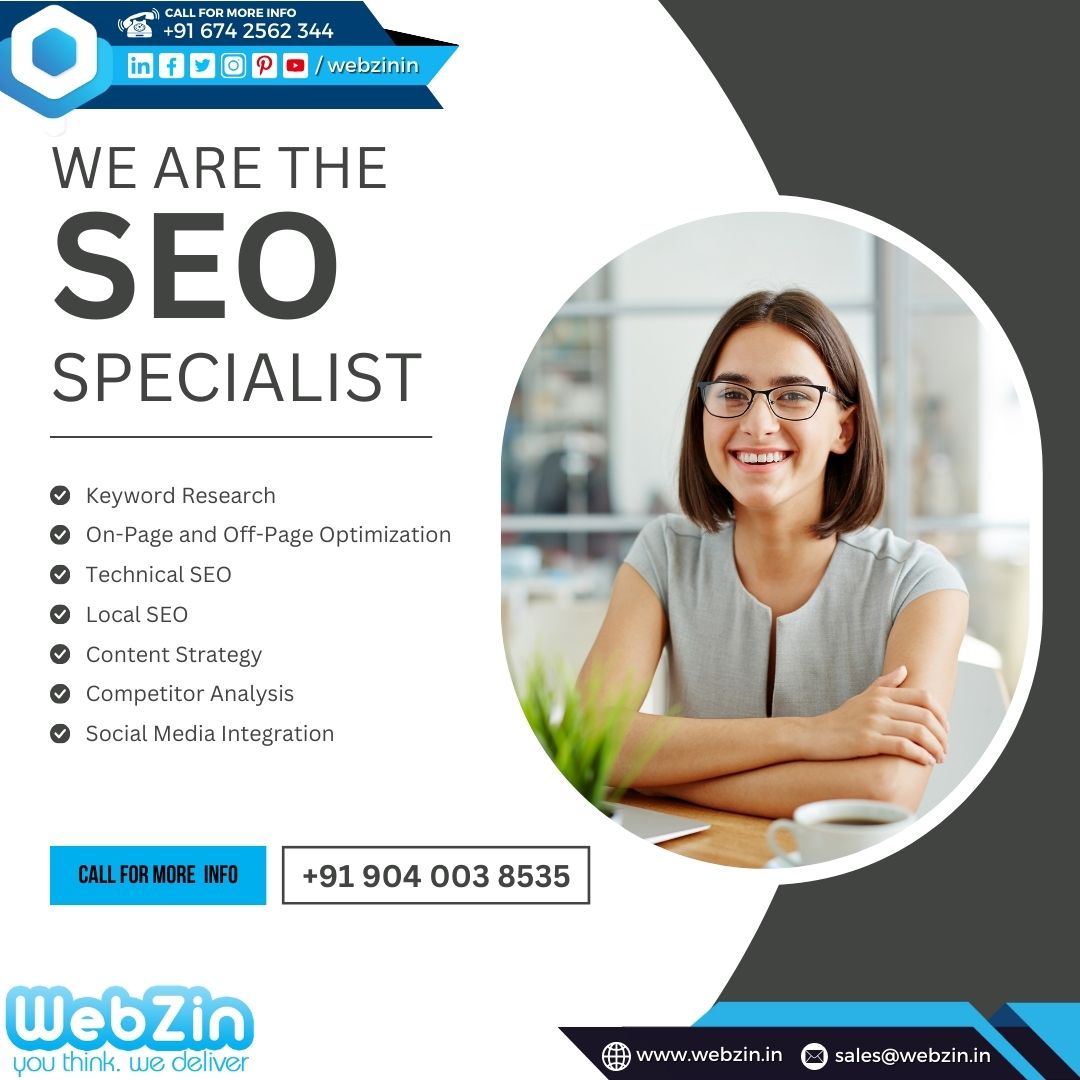Get in touch with us today to learn more about how our SEO services can supercharge your digital strategy and propel your business forward! 📈💥

#SEO #DigitalMarketing #WebzinInfotech #webzin #seo #search #localseo #localsearch #OnlineVisibility #GrowYourBusiness 🌐💼