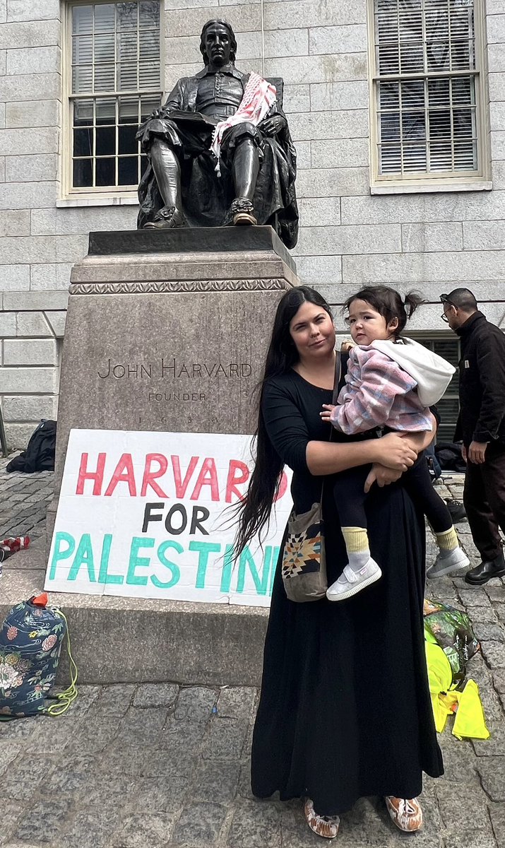 Was there today, witnessing fierce solidarity and empathy in action. Miigwech, gratitude to these students for standing strong and embodying leadership. We are not free until we are all free. #FreePalestine