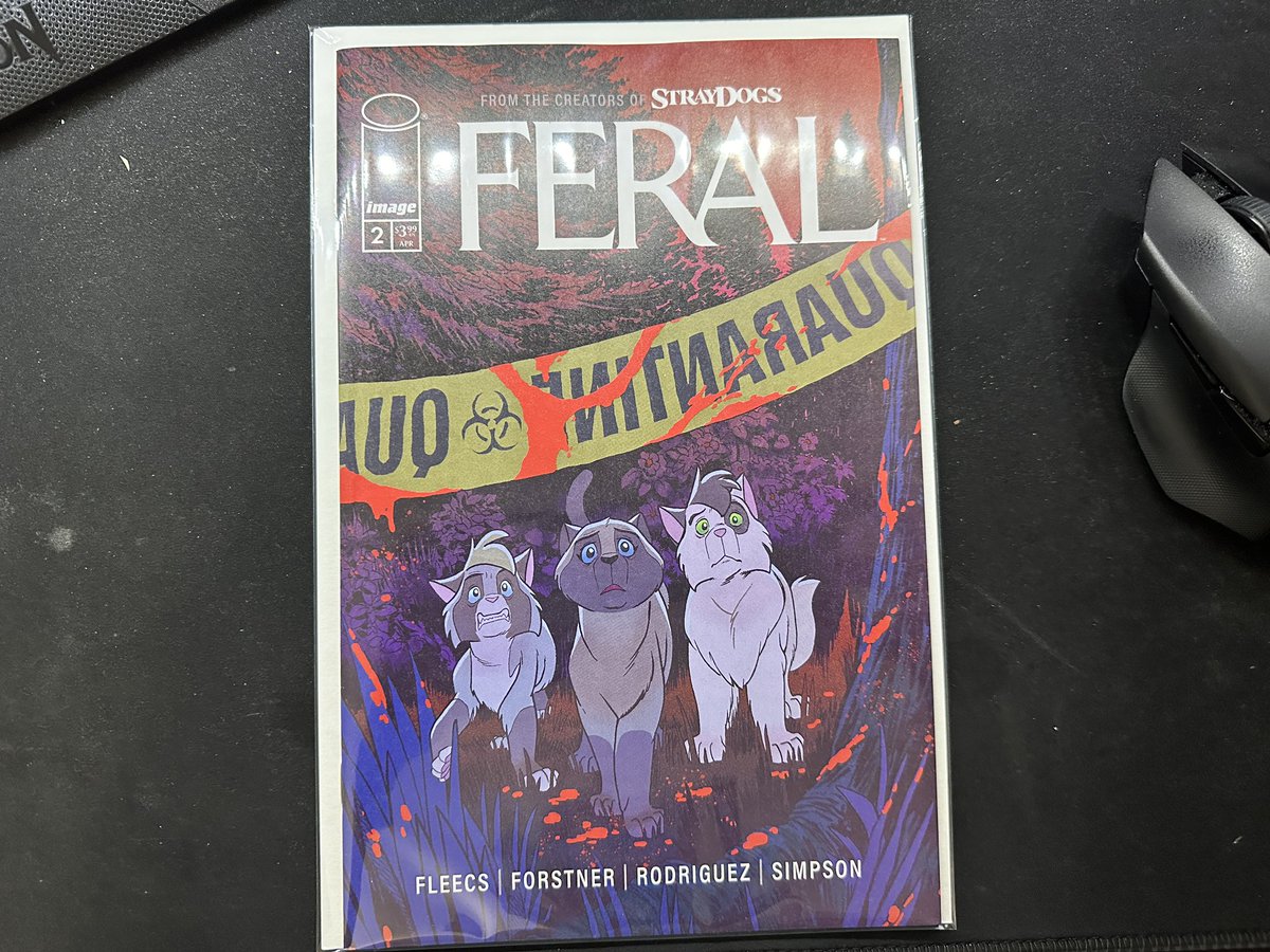 I didn’t think they could top Stray Dogs. I was wrong. #Feral Wow. @TonyFleecs @TrishForstner @ToneRodriguez4 @ImageComics