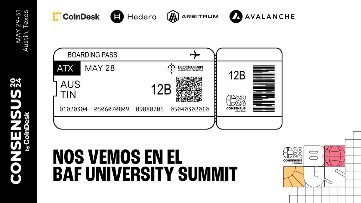 martingutter1's tweet photo. ¡Es oficial! ¡Fui seleccionado para la BAFBeca y voy a @consensus2024 en Austin, TX!
🌟 Infinitas gracias a @TheBAFNetwork, @coindesk, @arbitrum, @avax y @hedera por esta increíble oportunidad! #BAFBeca #Consensus2024
NOS VEMOS EN TEXAS🇺🇸🇺🇸🇺🇸 https://t.co/fXbdEMazUK
