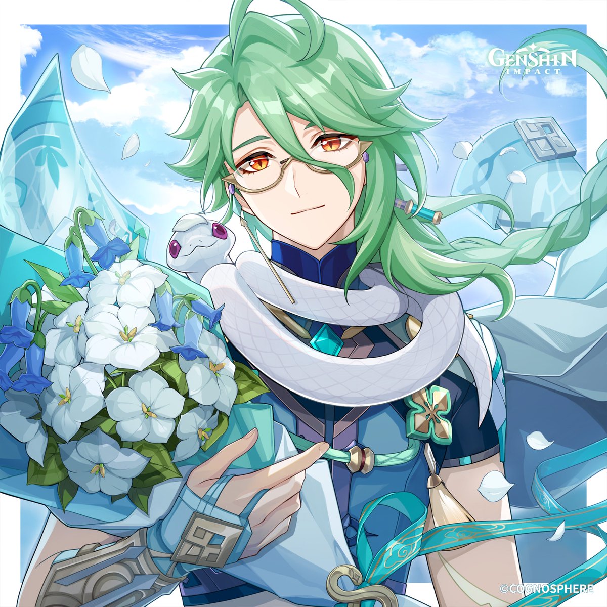 Happy Birthday, #Baizhu! #GenshinImpact

Good morning. How have you been holding up recently? Any discomfort?
I've prepared a whole range of medicinal foods to help fortify your body, and Qiqi has also gathered some rare herbs for you.
Also, take this herbal bouquet I put