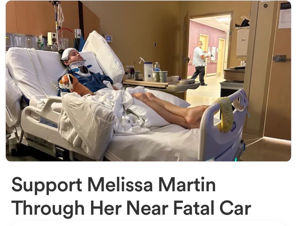 MingNa's tweet photo. https://t.co/eZvu9uupuh

Click link above⬆️ to donate.

A dear member of our @AgentsofSHIELD family, Melissa, who was part of our stunt team, was in a terrible car accident. Her mom has set up a gofundme to help with her enormous medical bills. Hoping our AOS family & fans can help with any donations. Thank you!❤️🥰

Sending love & prayers to you, Melissa! Wishing you a speedy recovery. Our thoughts are also with your family & your folks, Garry & Renee. 🙏🏼❤️
Love, Ming-Na🥰