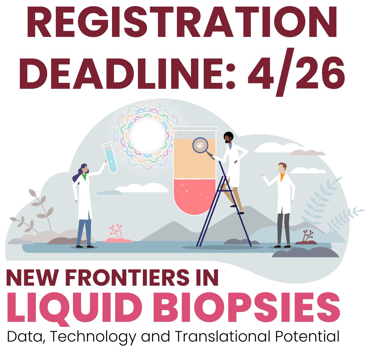 Think the #liquidbiopsy field is limited to plasma #ctDNA? WRONG! It also includes CSF, sweat, saliva, tears & urine--carrying proteins, polysaccharides, metabolites, RNA and EVs. Hear about all of these at the free @NIH #liqbx meeting. Signup ends 4/26: ncifrederick.cancer.gov/events/confere…