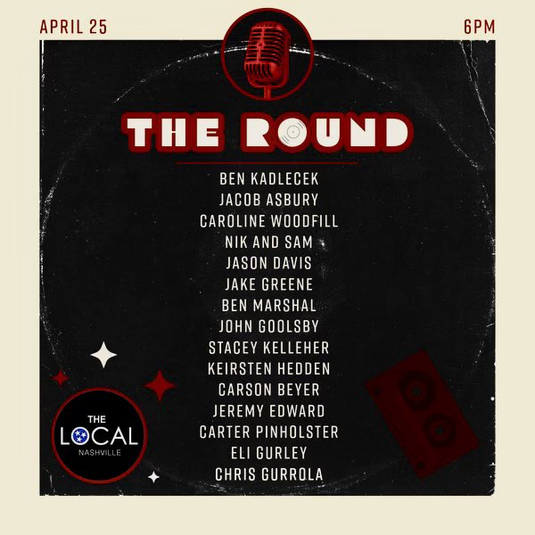 wearenikandsam's tweet image. Tomorrow night! See ya’ll there 🫶 #nashville #theround @Thelocalnash