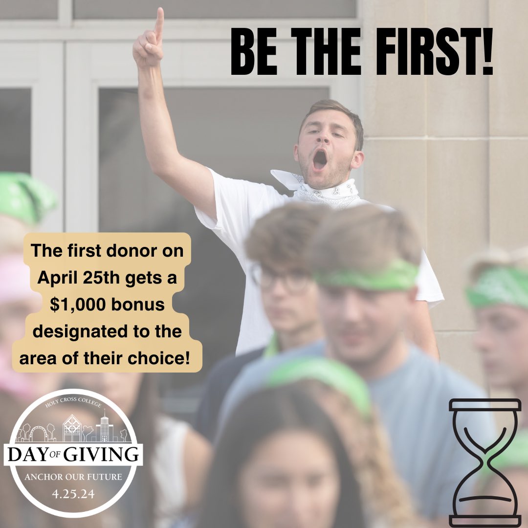 HolyCrossND's tweet photo. Will you be the first donor at midnight to make a gift on the Day of Giving and unlock our first challenge? #anchorourfuture #saintsgiveback
https://t.co/SN6PeELsnG https://t.co/MYpC6JOCSS