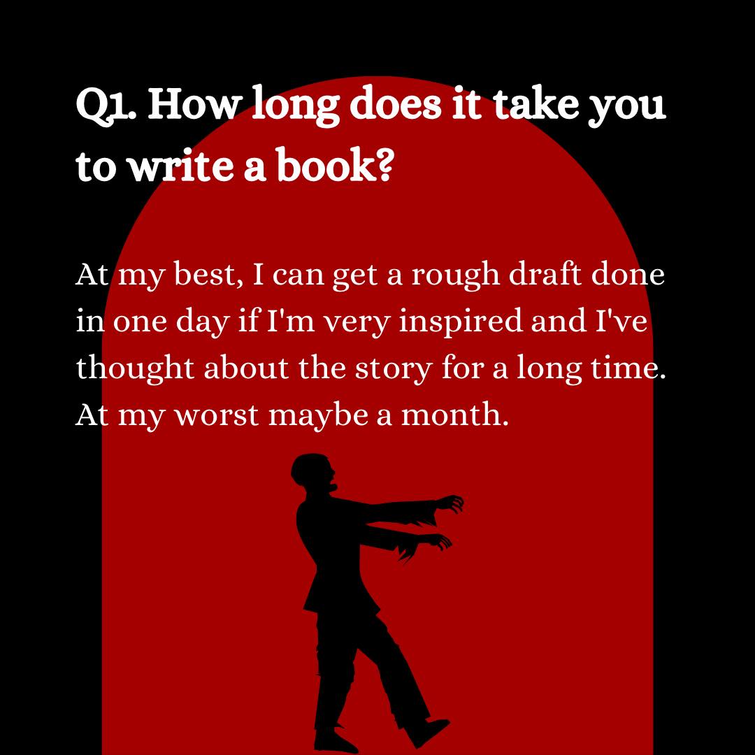 Learn more about our author! Here’s a Q&A 😊

Our first release “The Little Zombie” will be out this year! Follow for updates 🤓

#thelittlezombie #comingsoon #newrelease #booklaunch #childrenbook #childrenshorror #horrorfan #horrorstory #monsterstories #spookyreads #picturebook