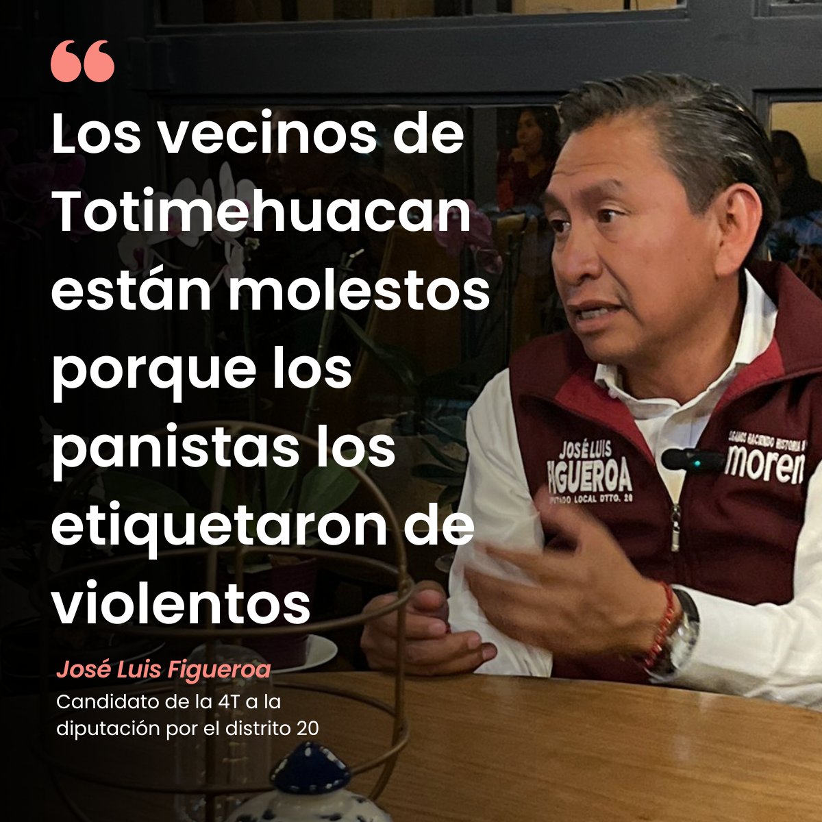 #LaPostal 'Los vecinos de Totimehuacan están molestos porque los panistas los etiquetaron de violentos': @JLuis_Figueroa Mira la #entrevista completa📷 bit.ly/49MYMPH