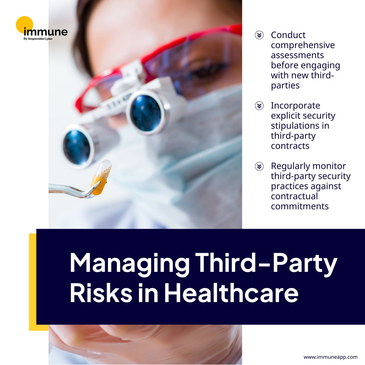 Relying heavily on an extensive network of third-party services and products such as pharmaceutical suppliers, biomedical device manufacturers, IT infrastructure providers and beyond, the #healthcare industry is particularly vulnerable to disruptions. #TPRM
