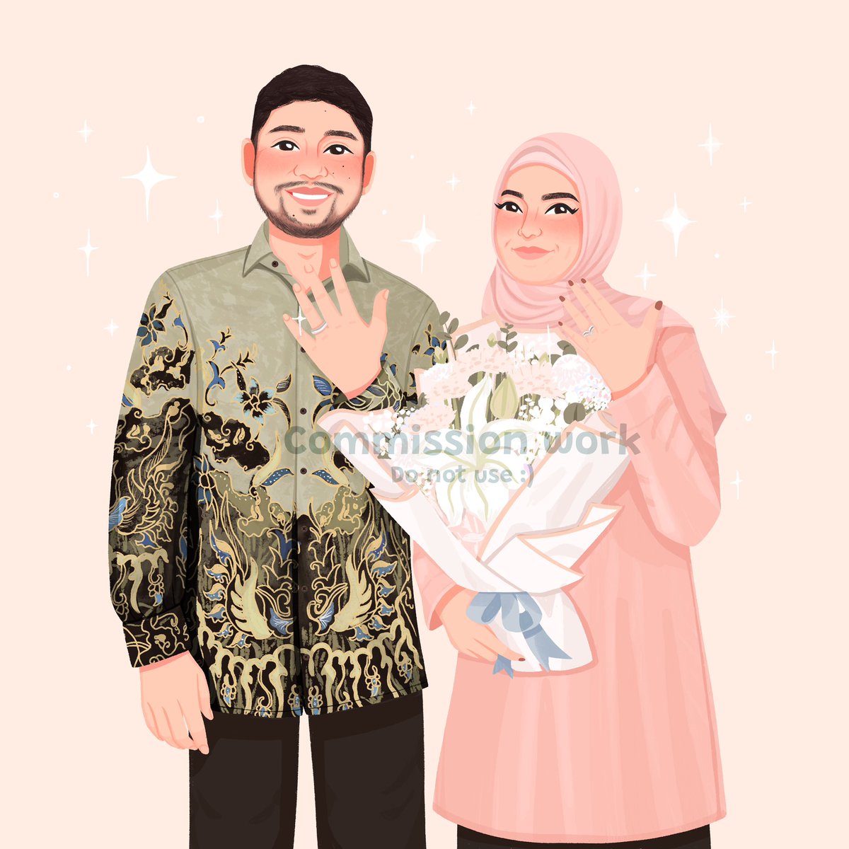 syahidahraya's tweet photo. [Repost would be helpful 🤍]

Hello I’m back with personal portrait commission request 🎨 

📌 pricelist/terms here: https://t.co/6kv0xAEyJy

feel free to knock my DM or email for request/question for commission :) 
📧 sulkycatzbusiness@gmail.com

🇮🇩 can request printed &amp; framed! https://t.co/8p4Dsbtuk0