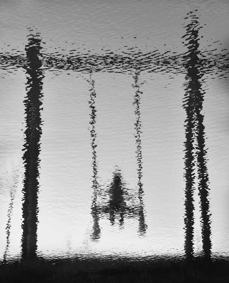 Swing on the Reflection 📸 by gokcetore #swing #art #bnw