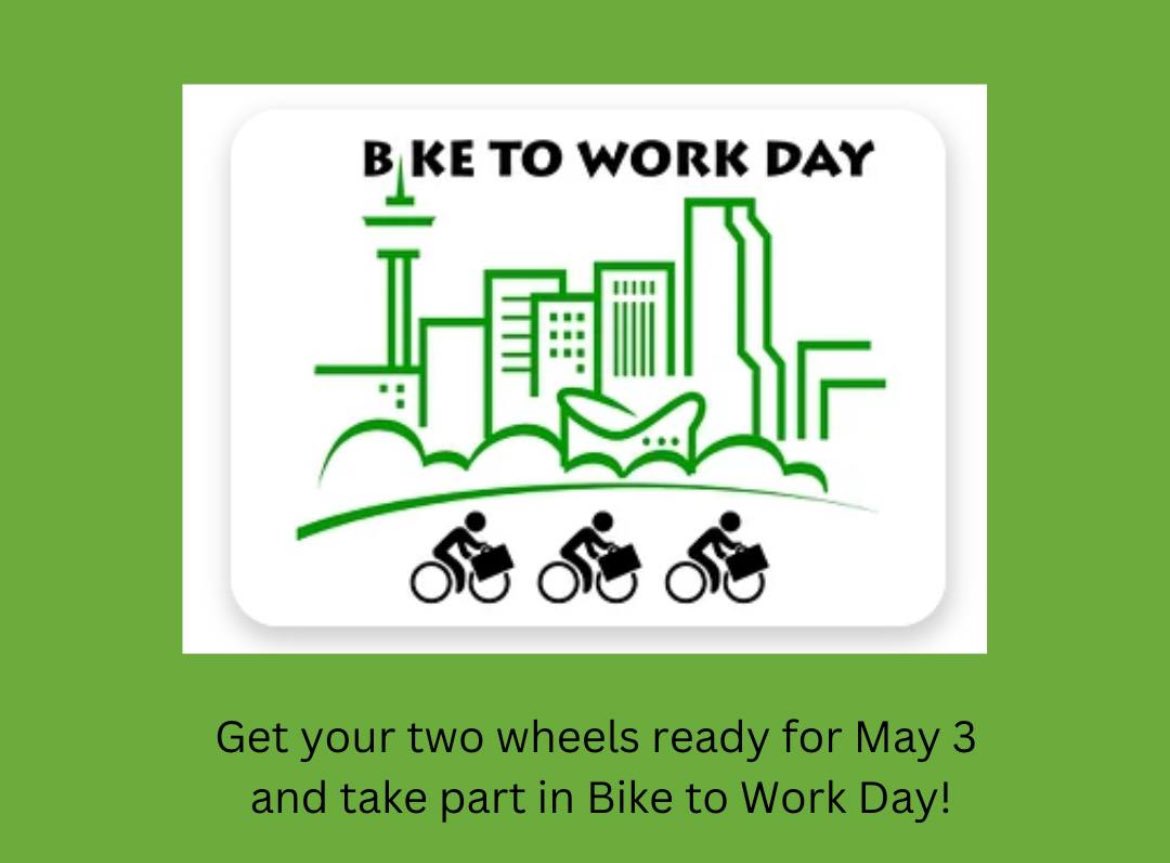 Get out and ride Calgary🚵‍♀️🚴🏽‍♂️ May 3rd is Bike to Work day! For more details visit biketoworkdaycalgary.ca/the-event @albertateachers