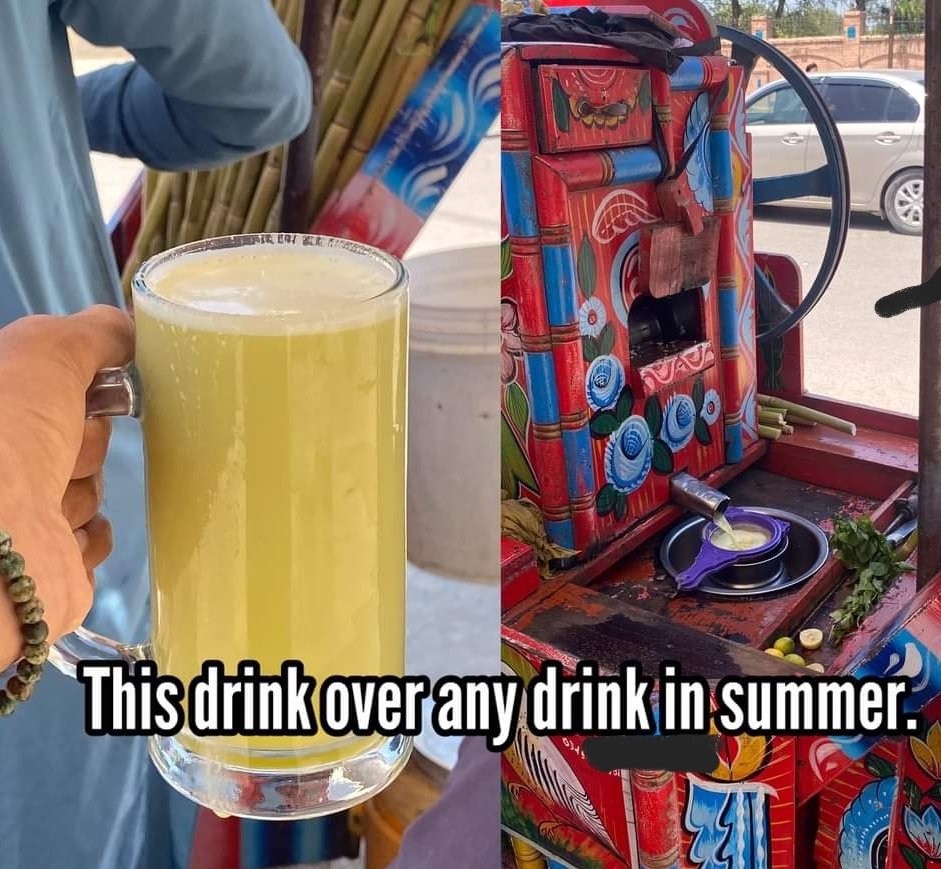 Sugarcane juice >>>>> 
The best drink in summer 

#SummerVibes #SummerDrink