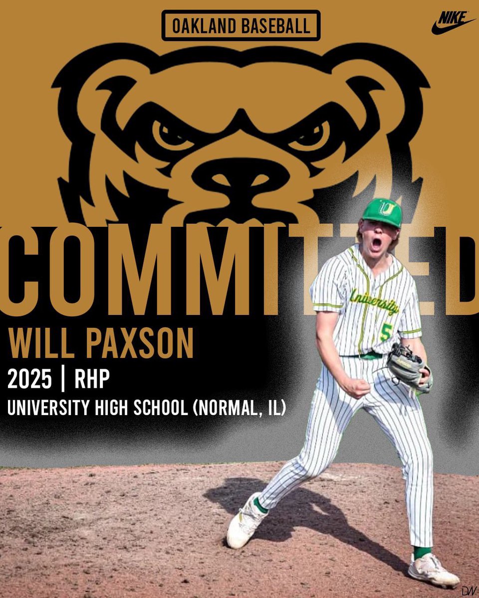 I am excited to announce my D1 commitment to Oakland University to further my academic and athletic career. I would like to thank God, my family, coaches, and teammates for helping me to get where I am today. Go Grizzlies 🐻!