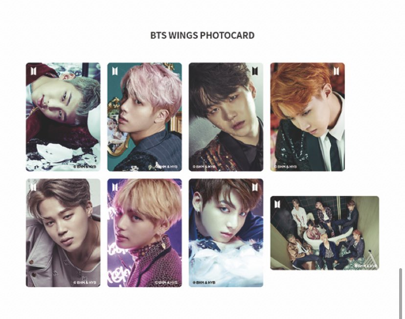 BTS Lenticular WINGS & YNWA postcards are available for pre-order