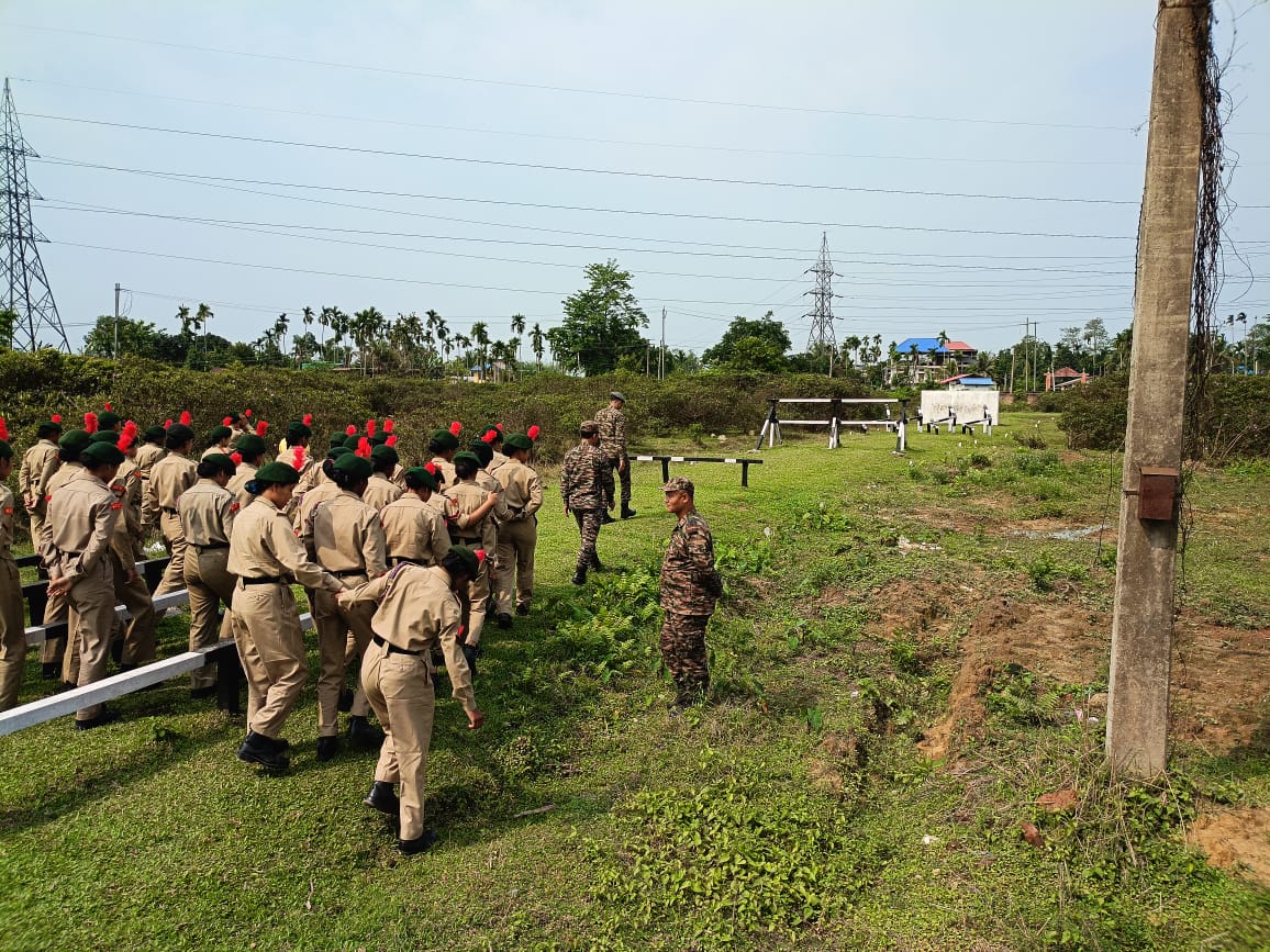 33 ACTR NCC/Jorhat Group CATC 03/NER OT Competition 24 Apr 24 Drill OT course familiarisation for all participants Address to Cadets by offg Gp Cdr, Col Jodhvir Singh,SC Introduction class to WT OT practice Games Parade Roll Call