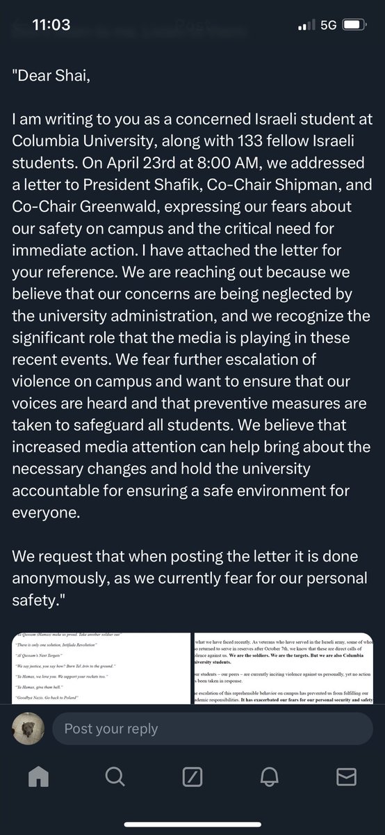 Why are Jewish students terrified? @AOC I believe is the representative for the @Columbia area. Her comments along with a student letter to @ShaiDavidai Maybe @AOC should care about all in her geography and work for all those in NY? #ColumbiaUniversity #AOC #JewsUnderAttack