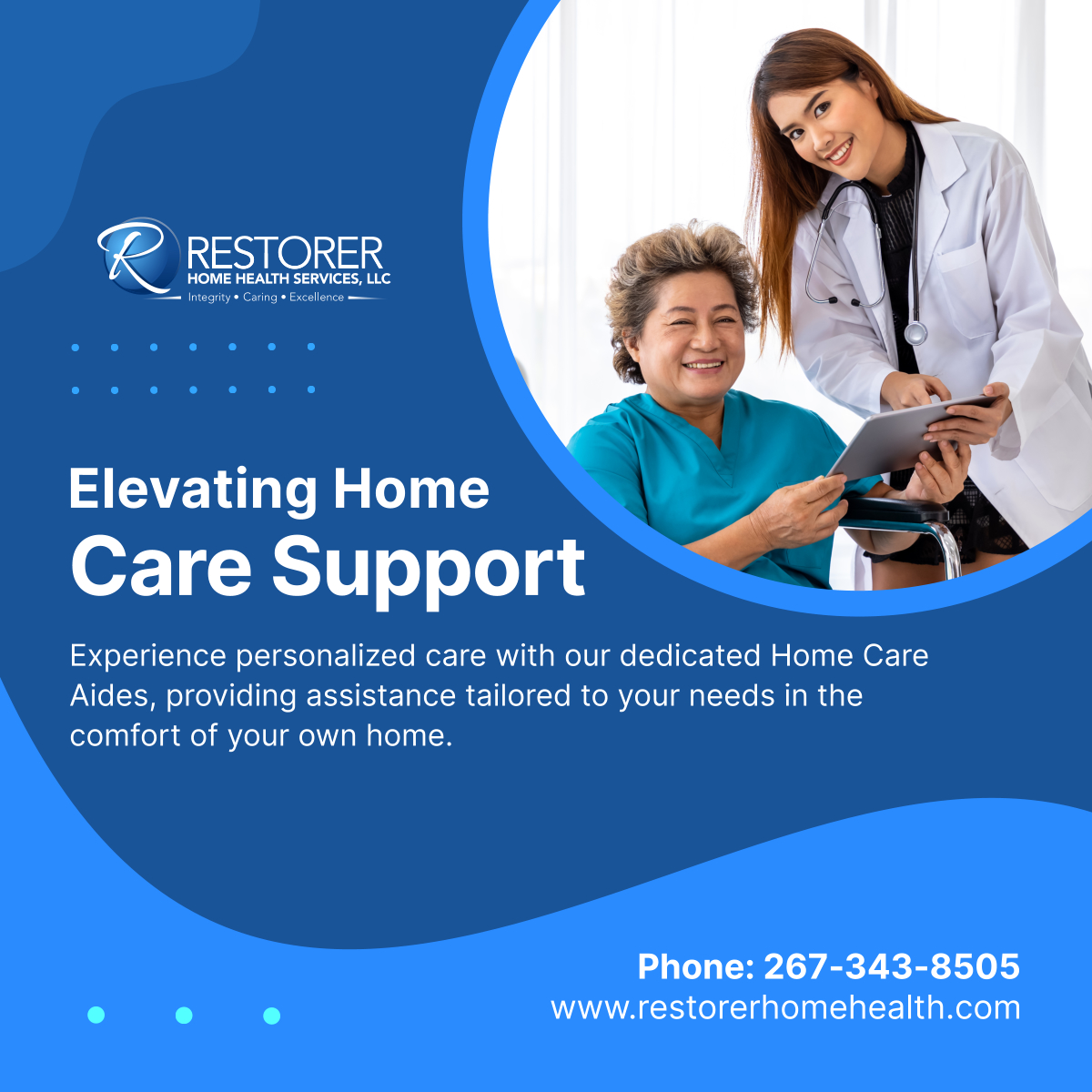 Discover personalized care with our dedicated Home Care Aides. Experience comfort and independence at home. Contact us today. 

#HomeCare #HomeHealthcare #PhiladelphiaPA