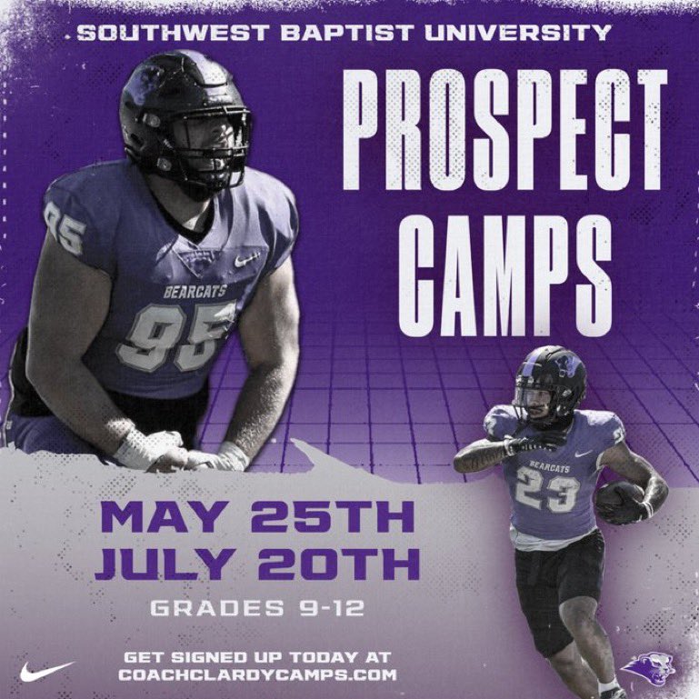 Appreciate the camp invite from @Coach_Claborn @KoachV @CoachBrooks22